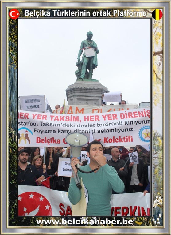 GEZİ PARKI OLAYLARI AVRUPA'NIN KALBİNDE DE PROTESTO EDİLDİ