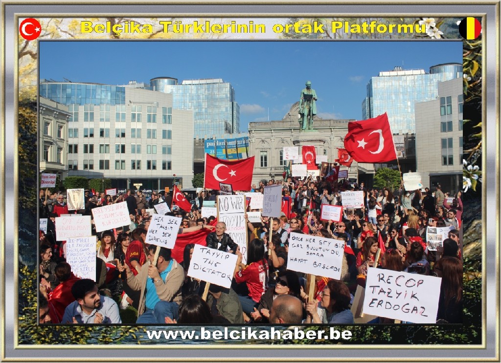 BRÜKSEL'DEKİ 'GEZİ PARKI OTURMA EYLEMİ'NE AB'Lİ VEKİLLERDE DESTEK VERDİ