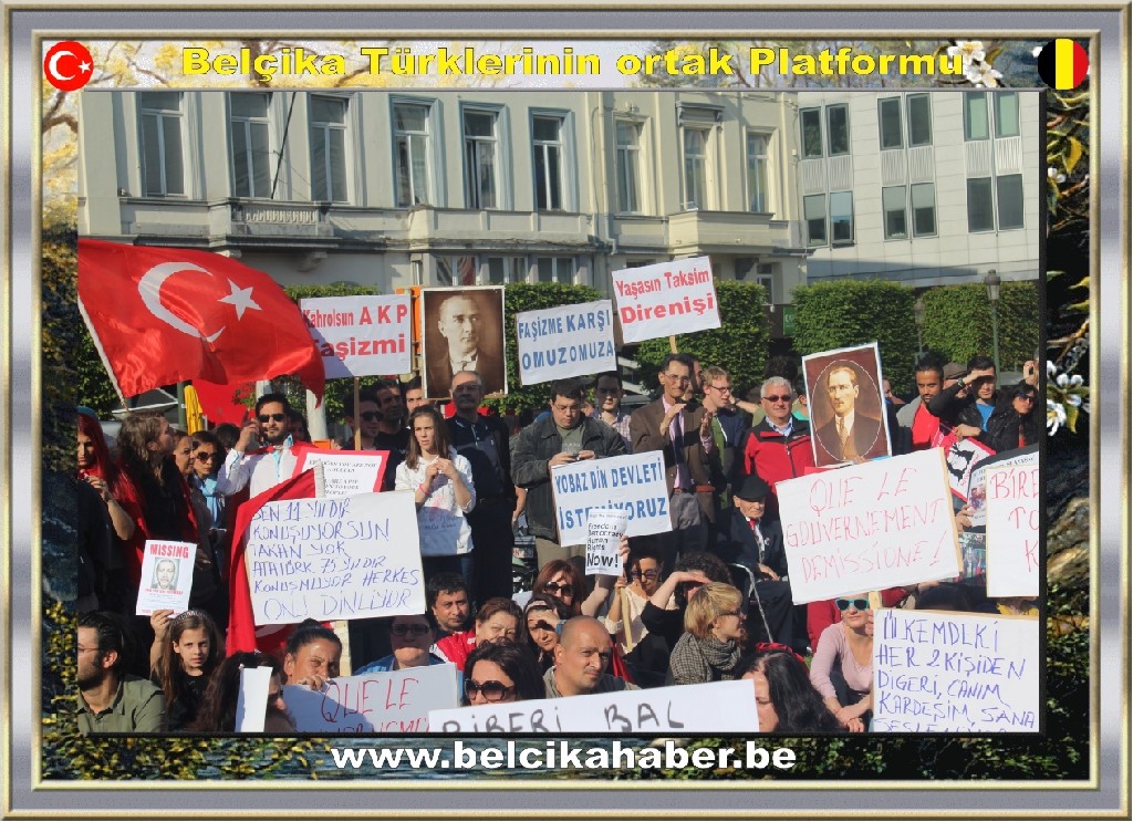 BRÜKSEL'DEKİ 'GEZİ PARKI OTURMA EYLEMİ'NE AB'Lİ VEKİLLERDE DESTEK VERDİ