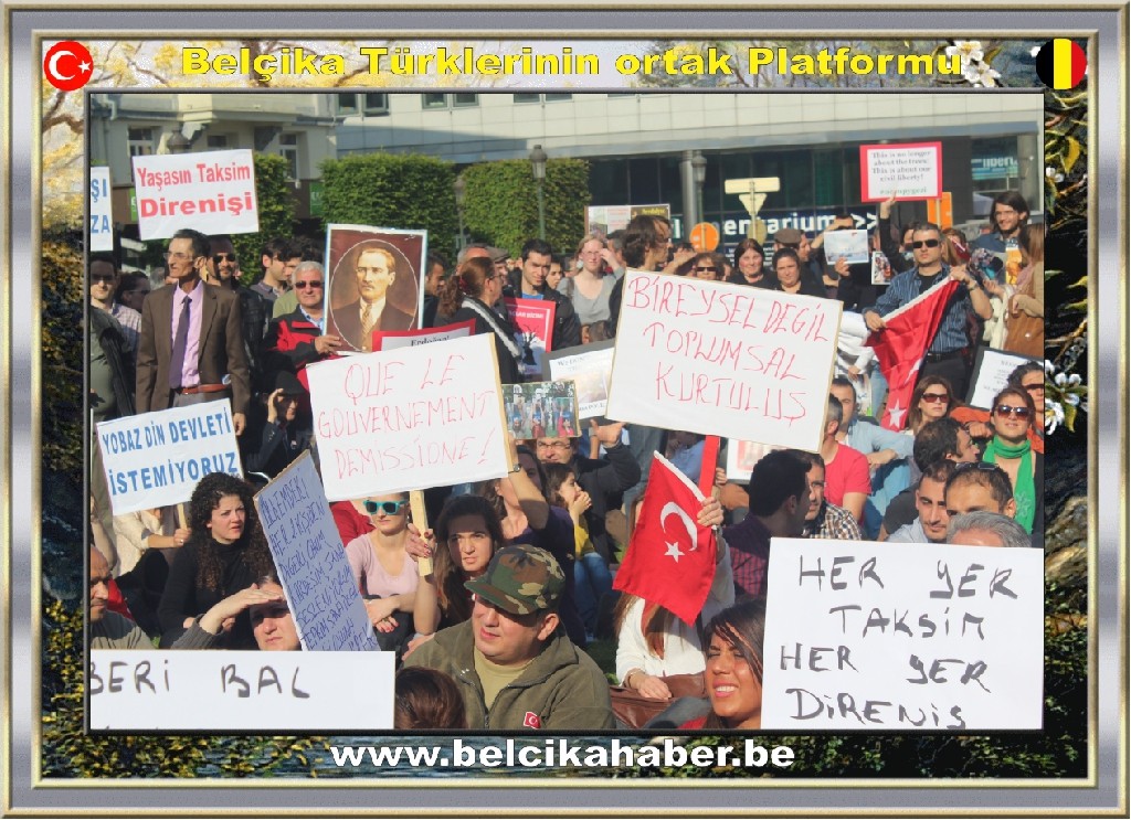 BRÜKSEL'DEKİ 'GEZİ PARKI OTURMA EYLEMİ'NE AB'Lİ VEKİLLERDE DESTEK VERDİ