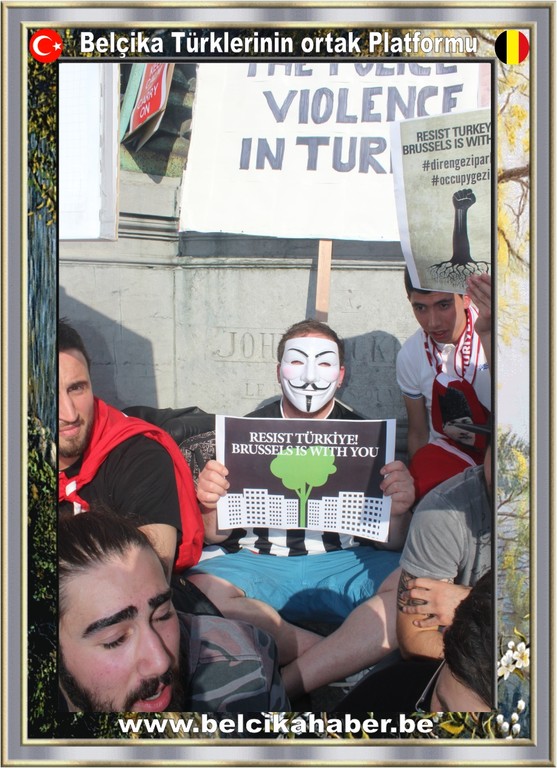 BRÜKSEL'DEKİ 'GEZİ PARKI OTURMA EYLEMİ'NE AB'Lİ VEKİLLERDE DESTEK VERDİ