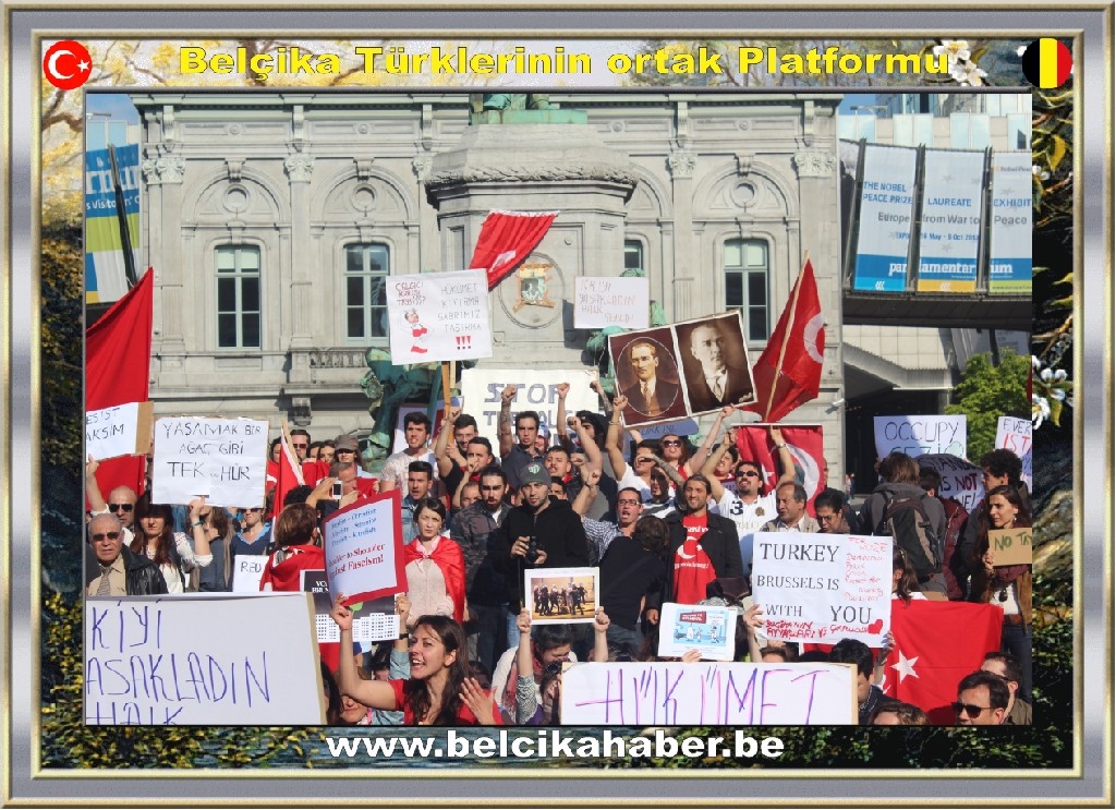 BRÜKSEL'DEKİ 'GEZİ PARKI OTURMA EYLEMİ'NE AB'Lİ VEKİLLERDE DESTEK VERDİ