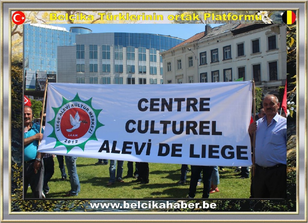 ALEVİLER BRÜKSEL'DEN TAKSİME HALAYLARLA DESTEK VERDİLER