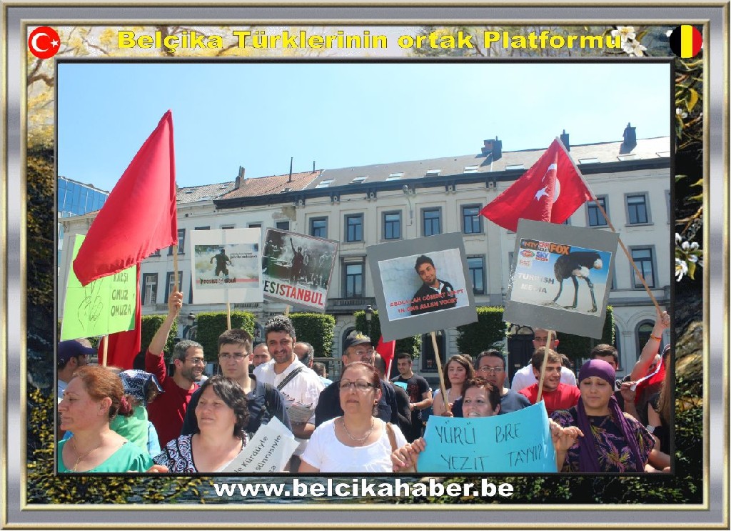 ALEVİLER BRÜKSEL'DEN TAKSİME HALAYLARLA DESTEK VERDİLER