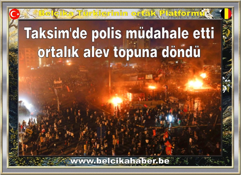 POLİS GEZİ PARKINA GİRDİ OLAYLAR ALEVLENDİ....