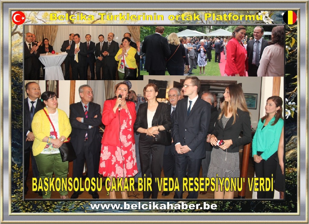 ANVERS BAŞKONSOLOSU DENİZ ÇAKAR BİR 'VEDA RESEPSİYONU' VERDİ