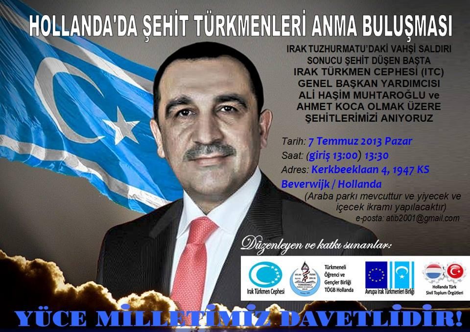 Hollanda'da Şehit Türkmenleri Anma Buluşması   