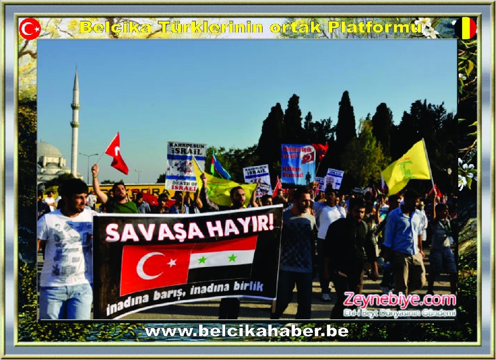CAFERİLER 'SURİYE HALKINA DESTEK VE SAVAŞA HAYIR MİTİNGİ' DÜZENLEDİLER
