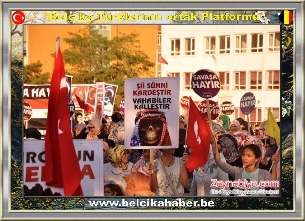 CAFERİLER 'SURİYE HALKINA DESTEK VE SAVAŞA HAYIR MİTİNGİ' DÜZENLEDİLER