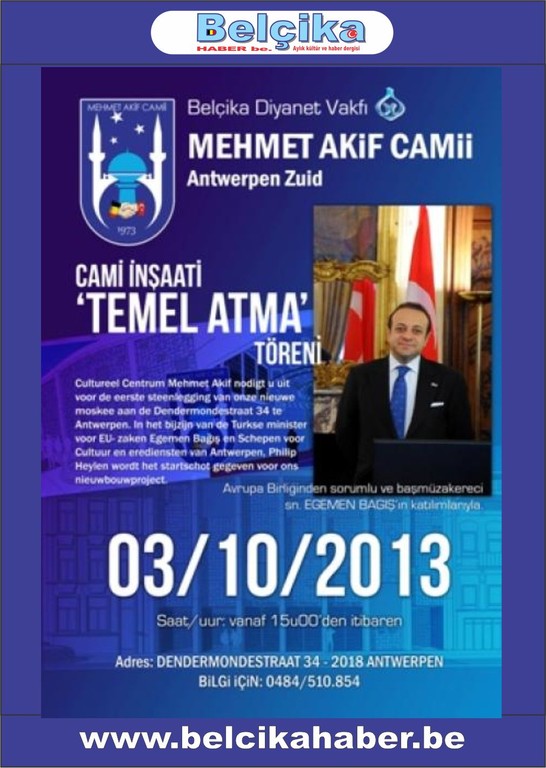BAĞIŞ CAMİ İNŞAATI TEMELİ ATACAK