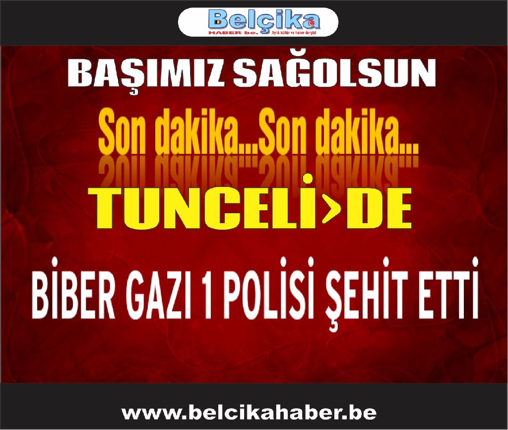 Tunceli’de gazdan etkilenen polis şehit oldu!
