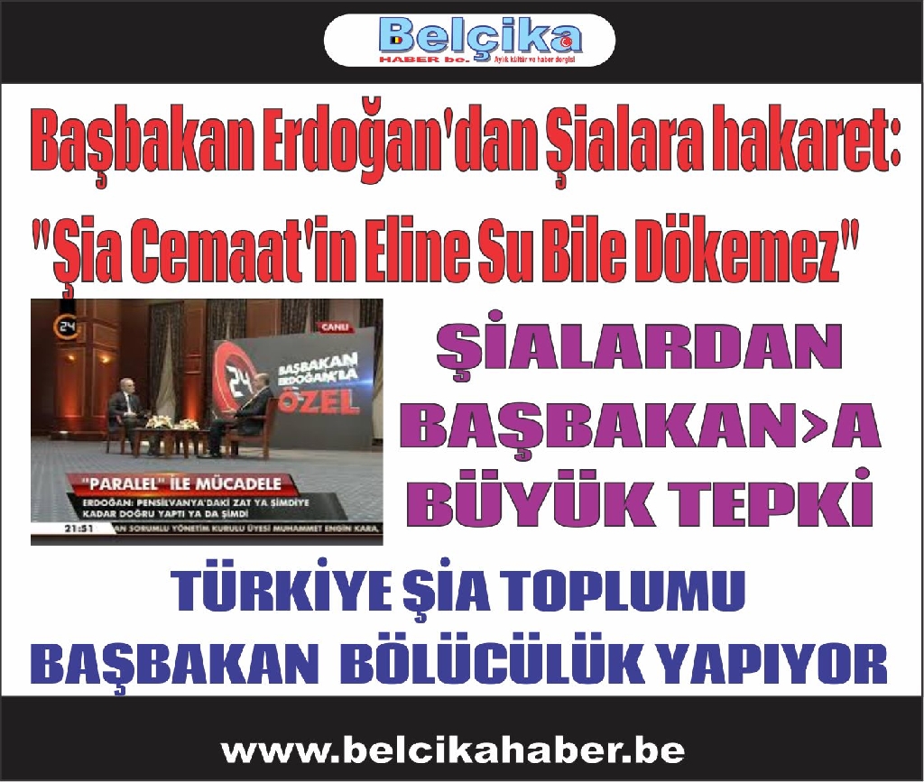Başbakan Erdoğan'dan  Şialara hakaret: 