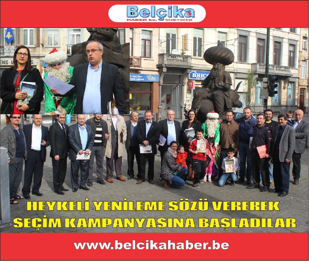 HEYKELİ YENİLEME SÖZÜ VEREREK SEÇİM KAMPANYASINA BAŞLADILAR