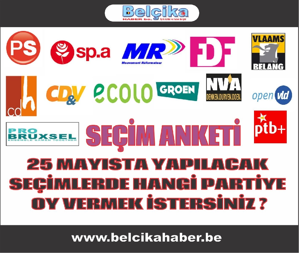 BELÇİKA HABER OKURLARIYLA SEÇİM ANKETİ
