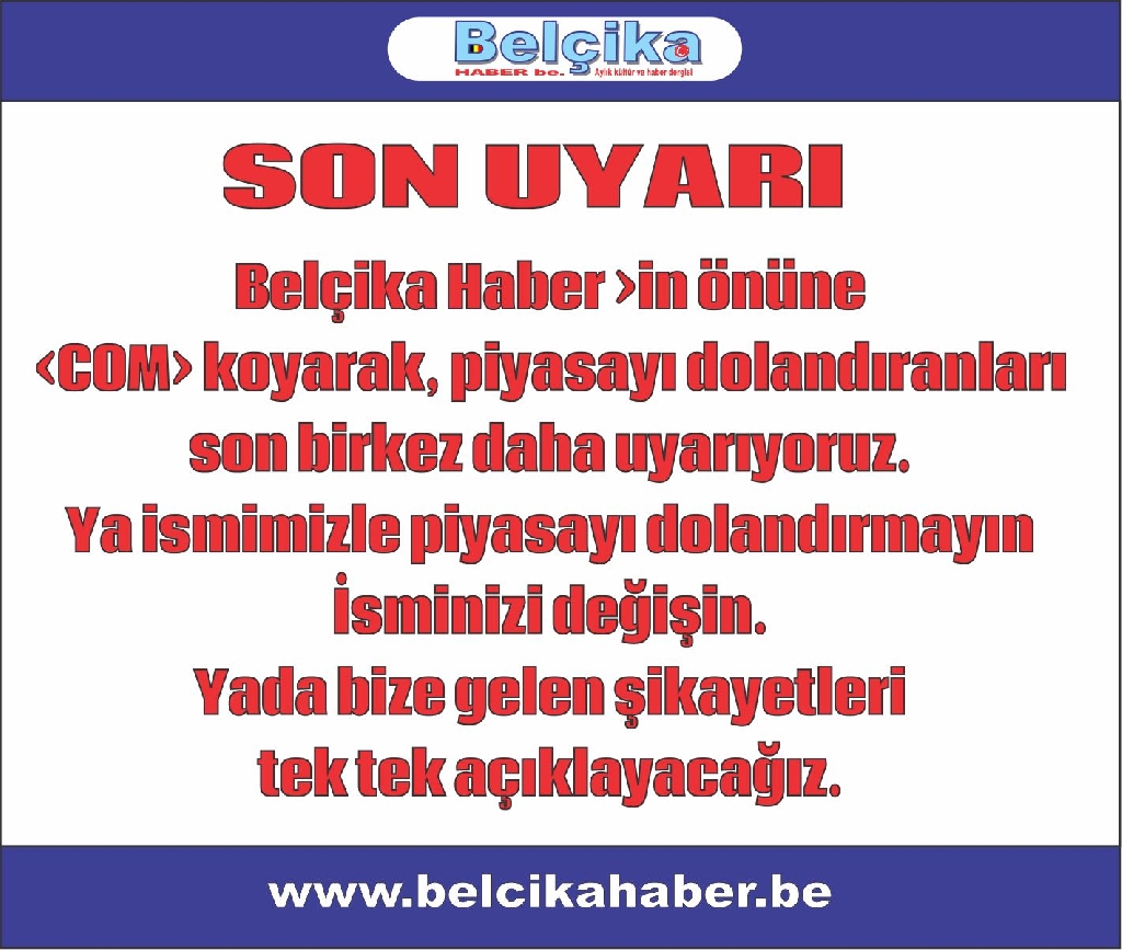 TAKLİDİMİZİ YAPANLARI SON KEZ UYARIYORUZ.