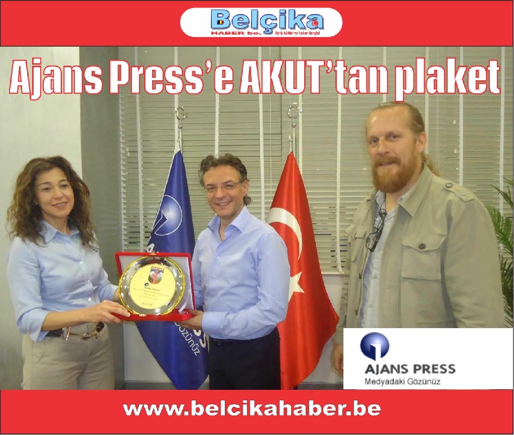 Ajans Press’e AKUT’tan plaket