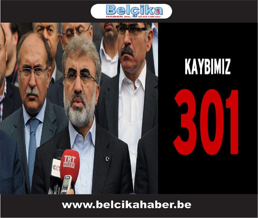Çalışmalar sona erdi Maden'den 301 şehit çıkarıldı