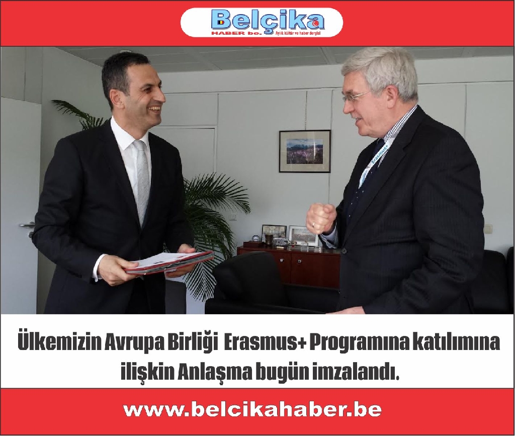 Ülkemizin Avrupa Birliği Erasmus+ Programına katılımına ilişkin Anlaşma bugün imzalandı.