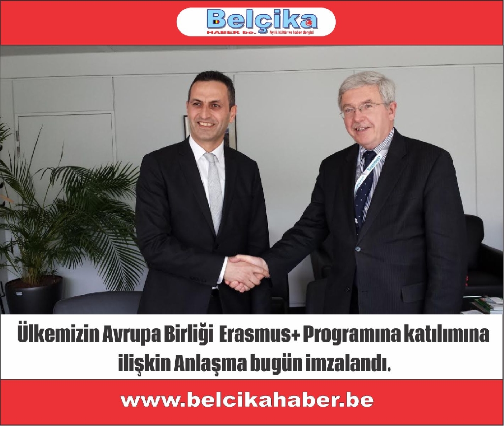 Ülkemizin Avrupa Birliği Erasmus+ Programına katılımına ilişkin Anlaşma bugün imzalandı.