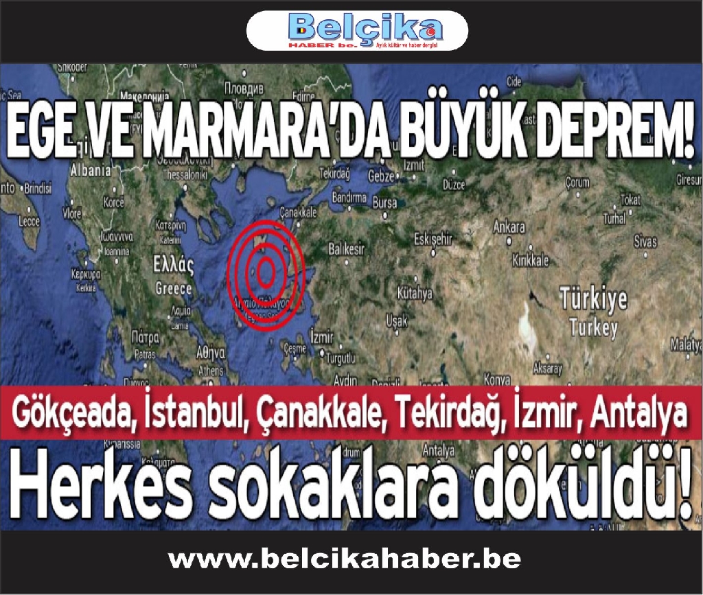 Ege Denizi’nde 6.5′lik deprem!
