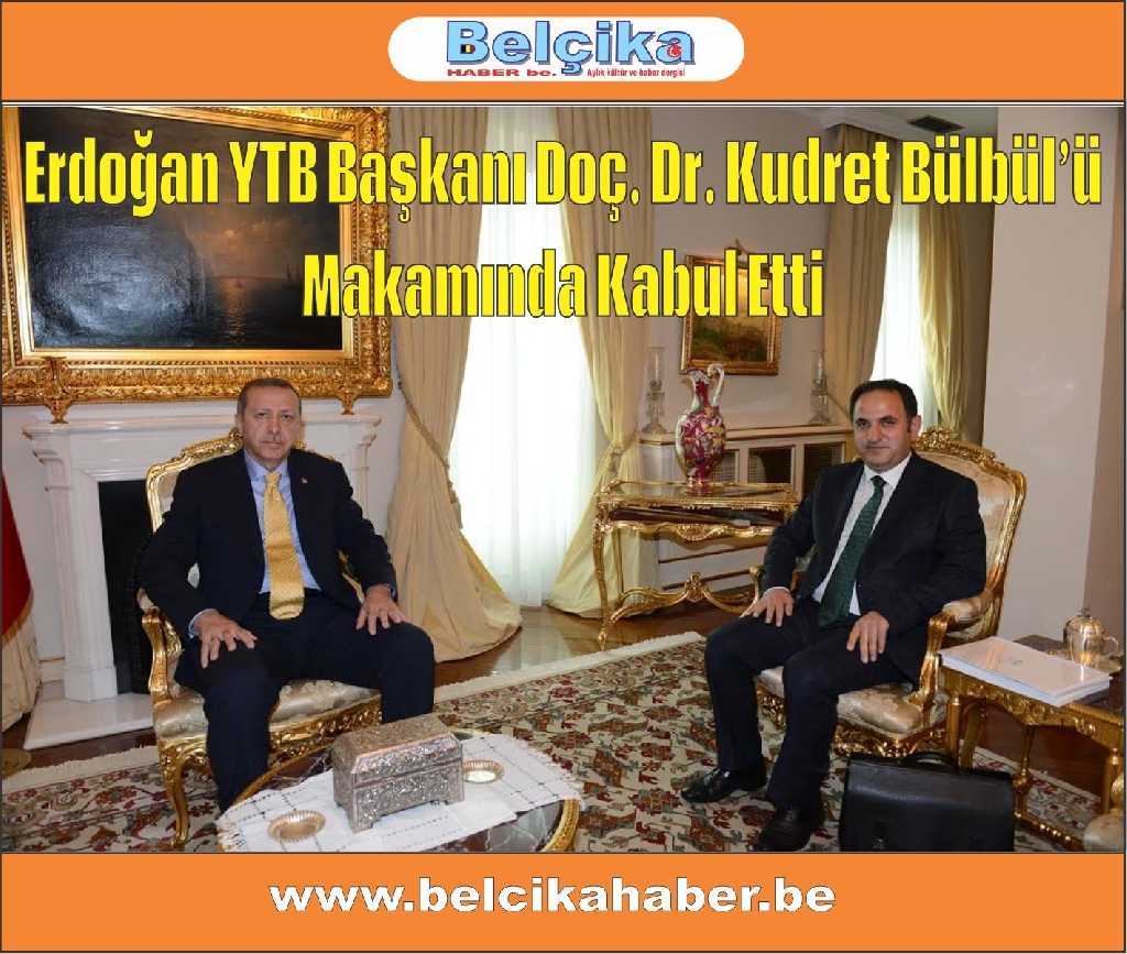 Erdoğan YTB Başkanı Doç. Dr. Kudret Bülbül’ü Makamında Kabul Etti