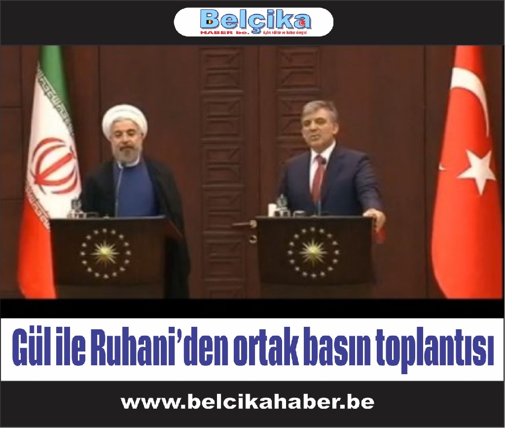 Gül ile Ruhani’den ortak basın toplantısı