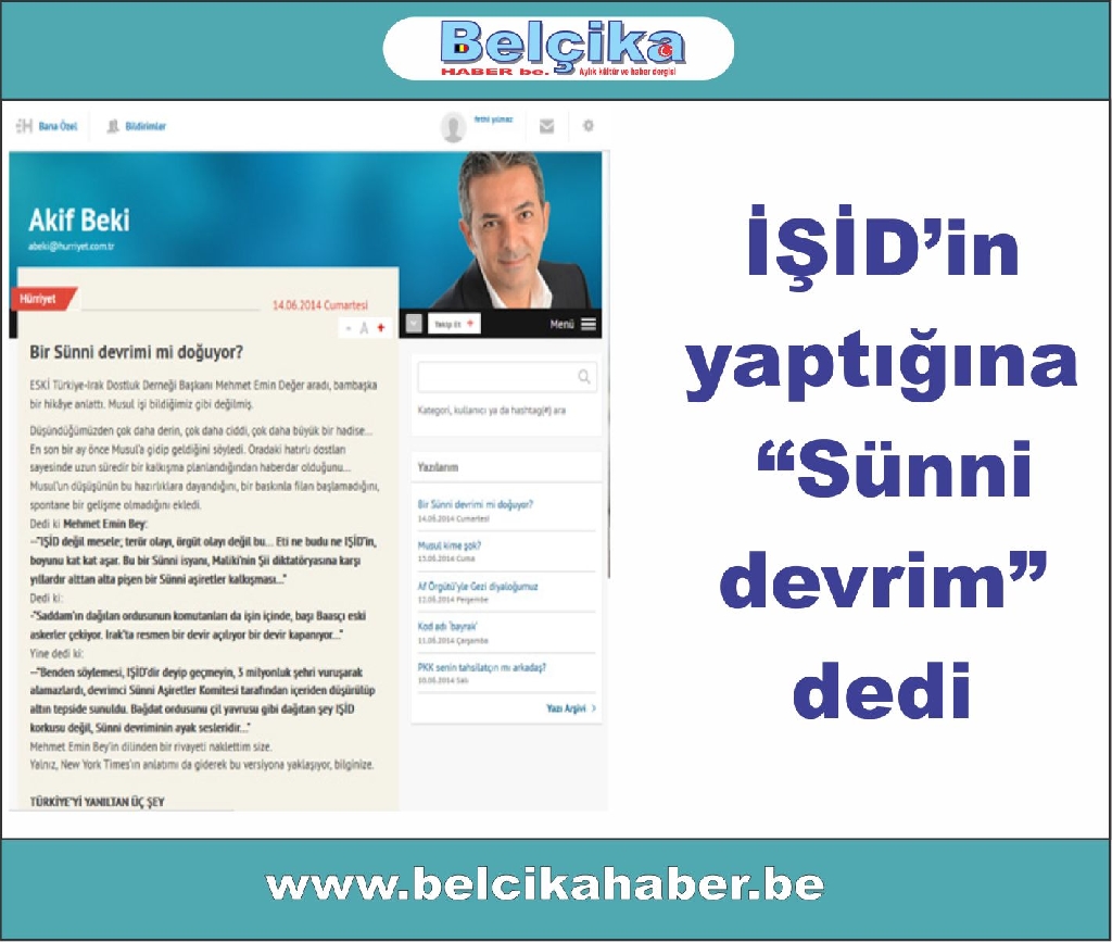 IŞİD’in yaptığına “Sünni devrim” dedi