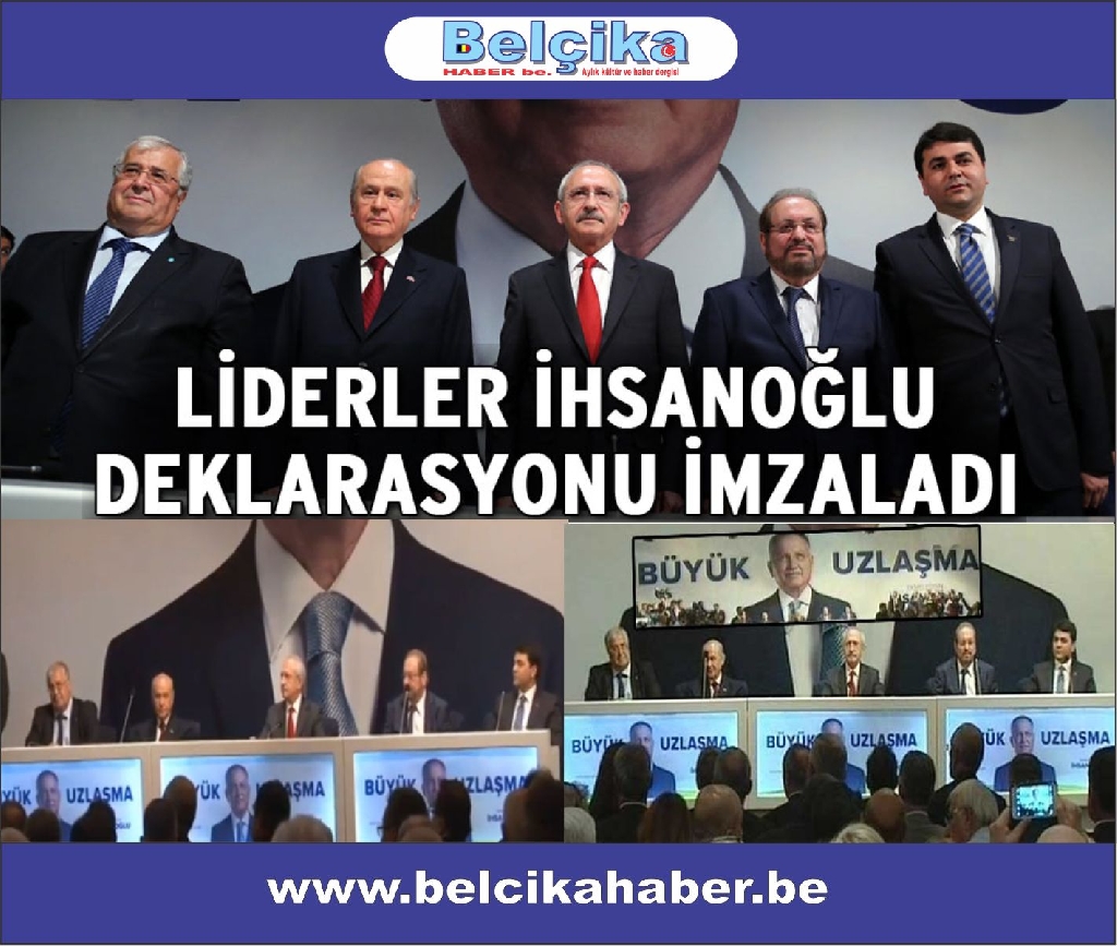 İHSANOĞLU'NUN ŞAHSINDA BÜYÜK UZLAŞMA MUTABAKATI İMZALANDI