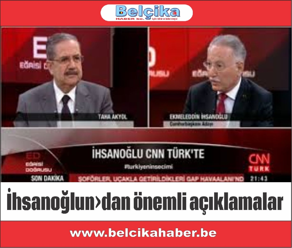 İhsanoğlu’ndan CNN'e çarpıcı açıklamalar