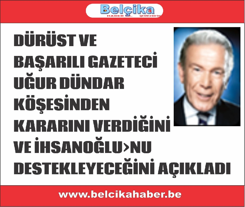 GAZETECİ UĞUR DÜNDAR BUGÜN KÖŞESİNDEN: 