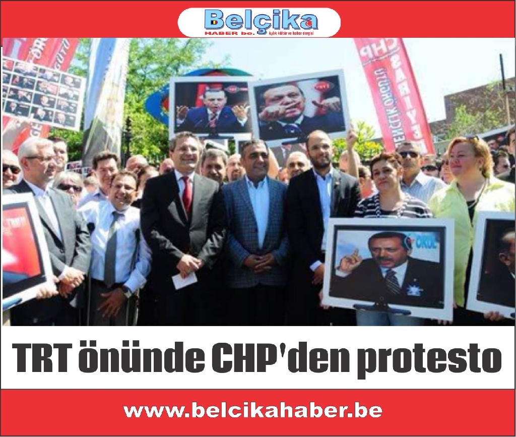 TRT önünde CHP'den protesto