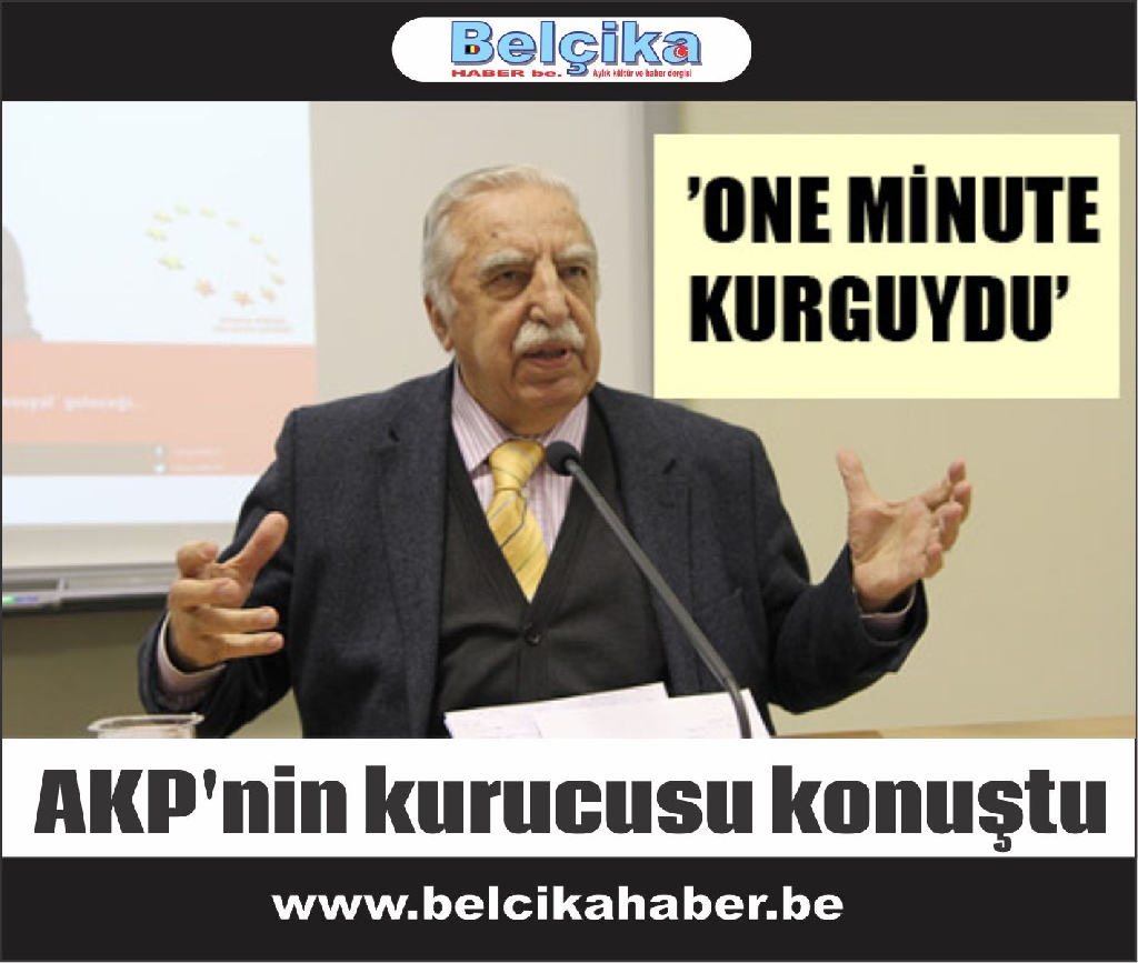 AKP'nin kurucusu konuştu