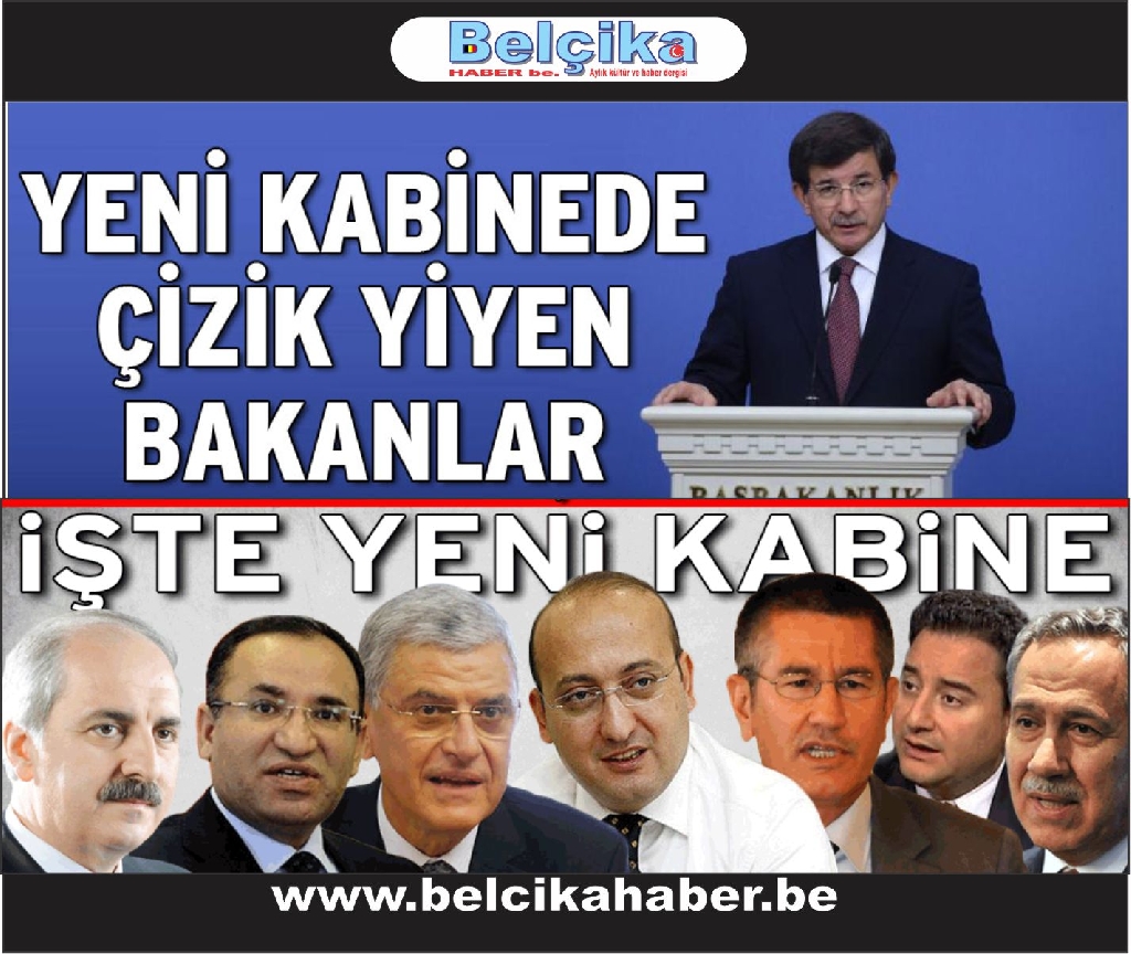 Davutoğlu yeni kabineyi açıkladı
