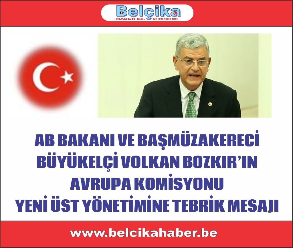 AB Bakanı Volkan Bozkır'dan Tebrik Mesajı