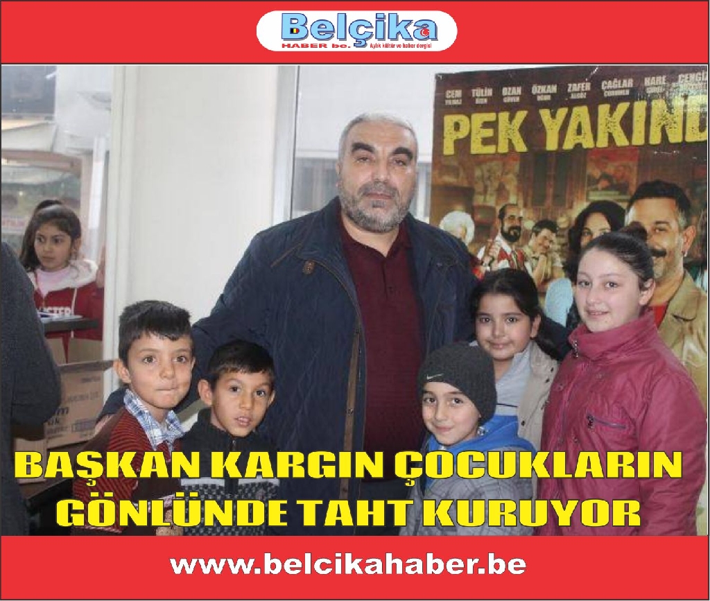 BAŞKAN KARGIN ÇOCUKLARIN GÖNLÜNDE TAHT KURUYOR