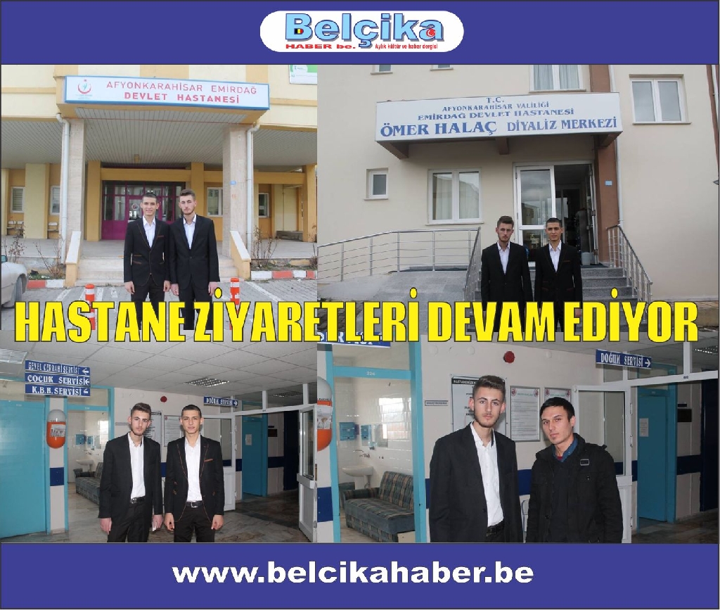 EMİRDAĞ'DA HASTANE ZİYARETLERİ DEVAM EDİYOR