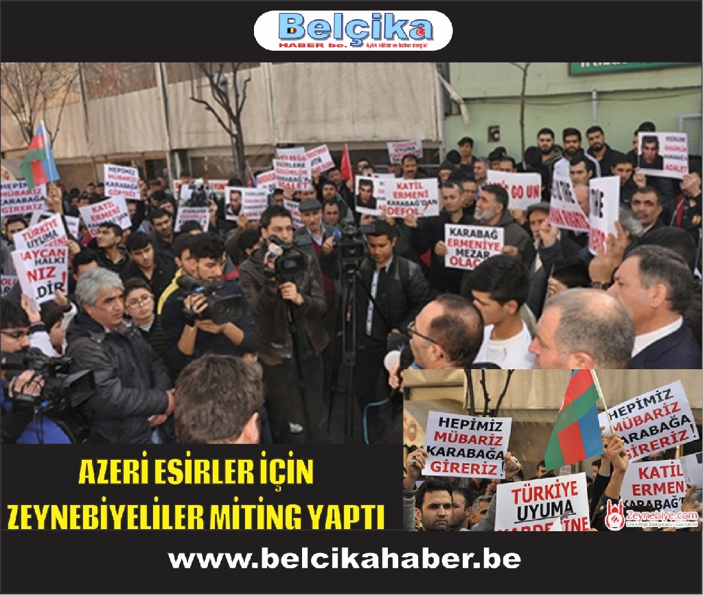 Azerbaycanlı Esirler İçin Zeynebiye'de Miting