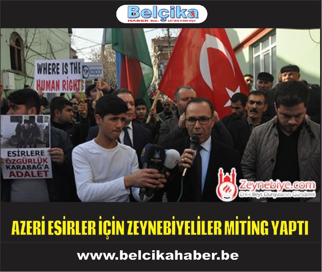 Azerbaycanlı Esirler İçin Zeynebiye'de Miting