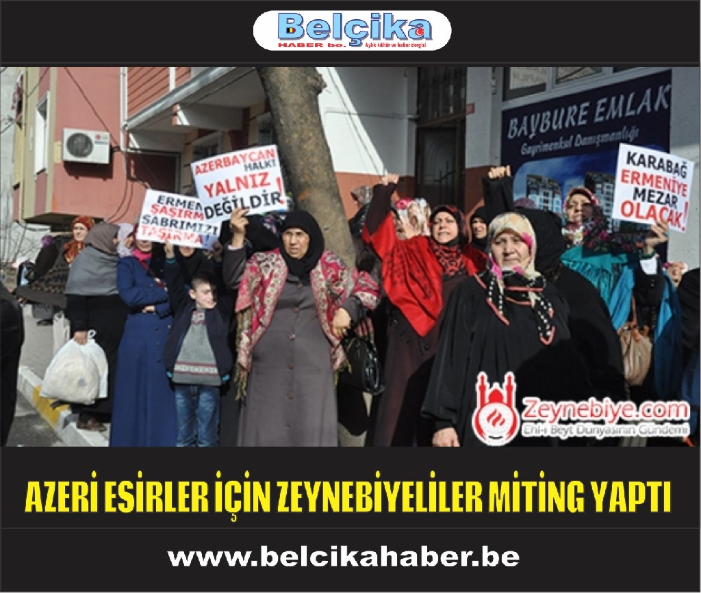 Azerbaycanlı Esirler İçin Zeynebiye'de Miting