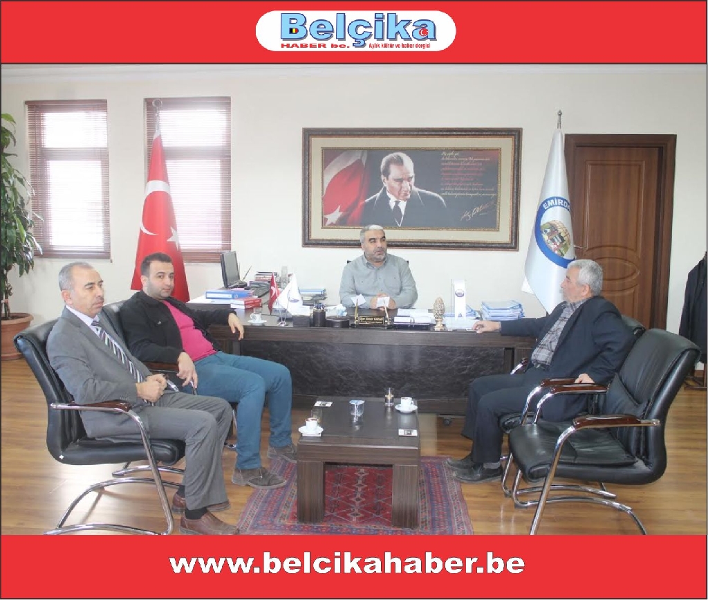 EMİRDAĞ GAZETESİ BAŞKAN KARGIN'I ZİYARET ETTİ