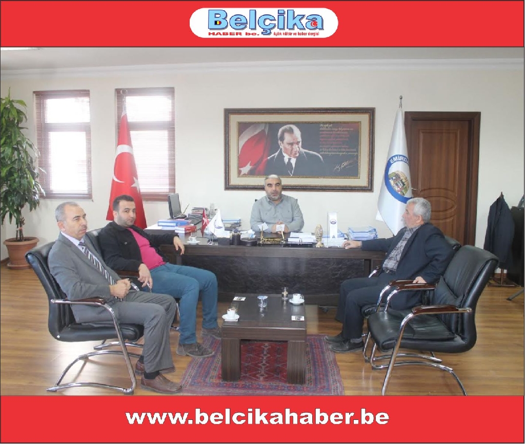 EMİRDAĞ GAZETESİ BAŞKAN KARGIN'I ZİYARET ETTİ
