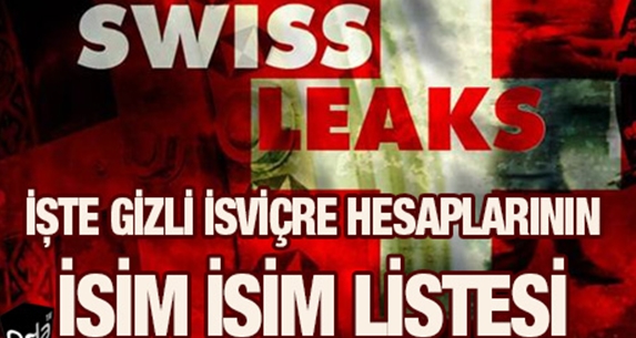 İsviçre’deki gizli hesaplarda kimlerin ismi ortaya çıktı