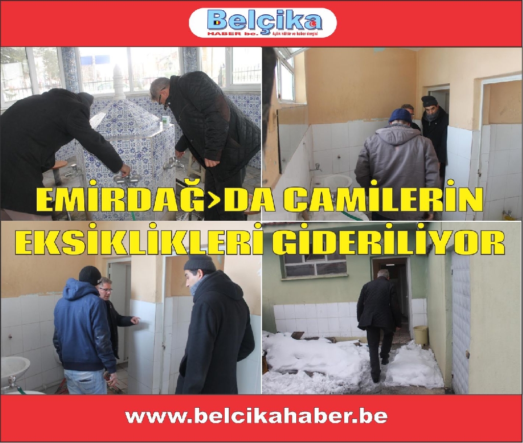 EMİRDAĞ›DA CAMİLERİN  EKSİKLİKLERİ GİDERİLİYOR