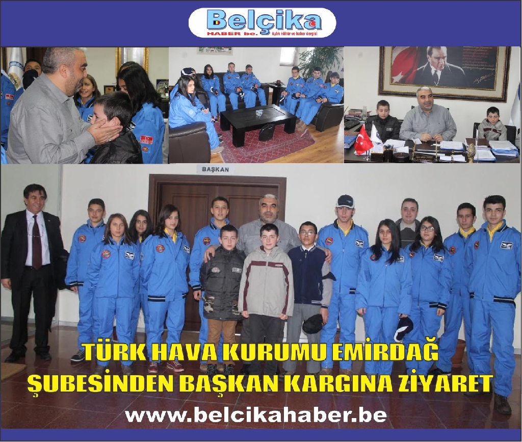TÜRK HAVA KURUMU EMİRDAĞ ŞUBESİNDEN BAŞKAN KARGINA ZİYARET