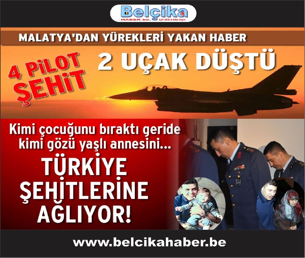 Malatya’da 2 uçak düştü: 4 şehit!