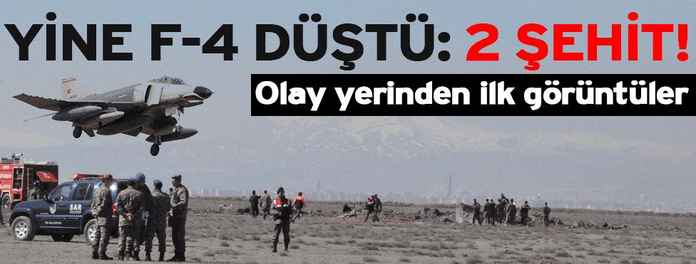 Konya’da askeri uçak düştü!