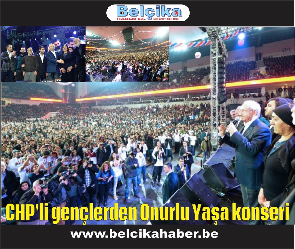 CHP'li gençlerden Onurlu Yaşa konseri
