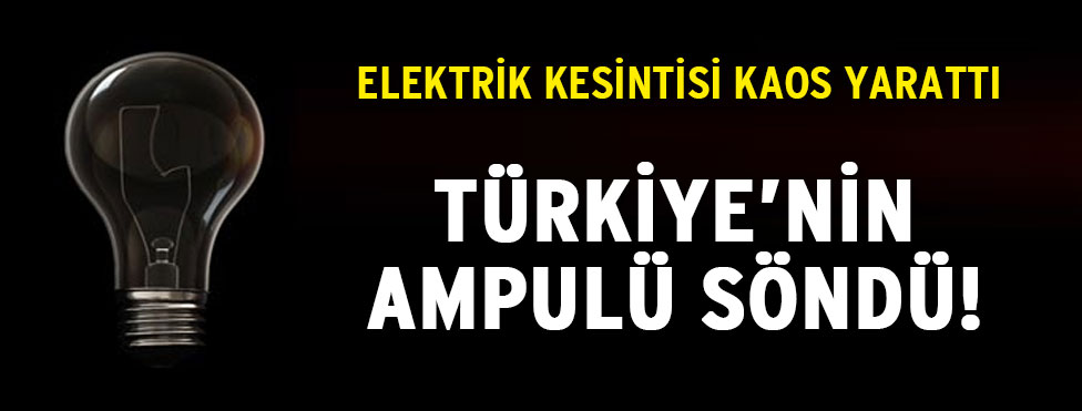 Türkiye’de elektrik kesintisi
