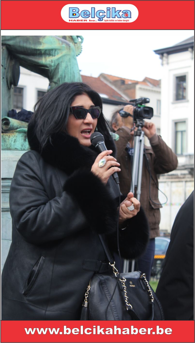'AB'NİN KALBİNDE VE ERMENİSTAN BÜYÜKELÇİLİĞİ' ÖNÜNDE GÖRKEMLİ BİR PROTESTO GERÇEKLEŞTİRİLDİLER