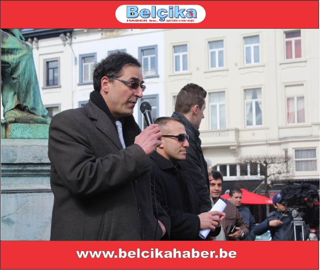 'AB'NİN KALBİNDE VE ERMENİSTAN BÜYÜKELÇİLİĞİ' ÖNÜNDE GÖRKEMLİ BİR PROTESTO GERÇEKLEŞTİRİLDİLER